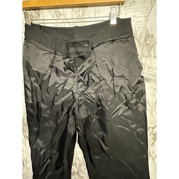 Ann Taylor NWT Margo Wool Spandex Black wide leg Pants Women size 8 - Picture 6 of 11